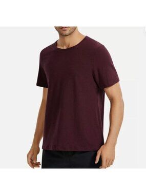 CRZ Yoga Tshirt Mens Short Sleeve Medium Eggplant Heather Purple New Activewear